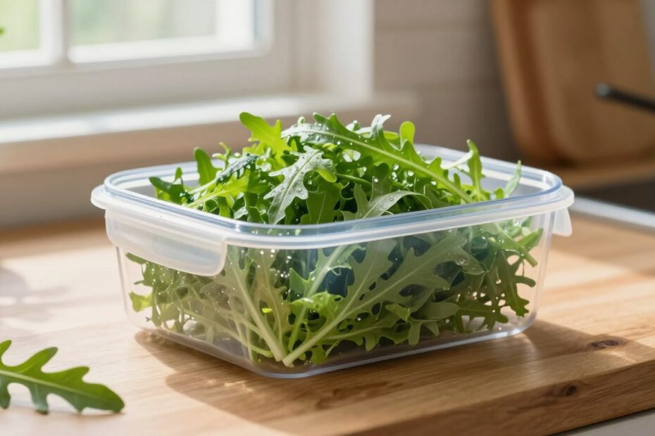 Jak przechowywać rukolę