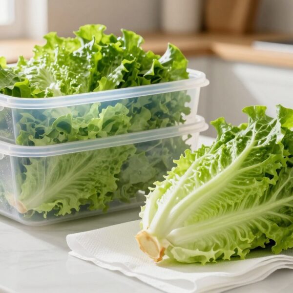 Jak przechowywać sałatę, żeby była chrupiąca: trik z ręcznikiem papierowym