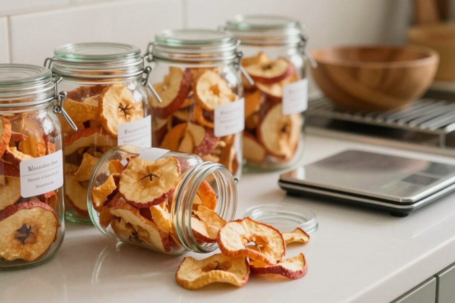 Jak przechowywać suszone jabłka