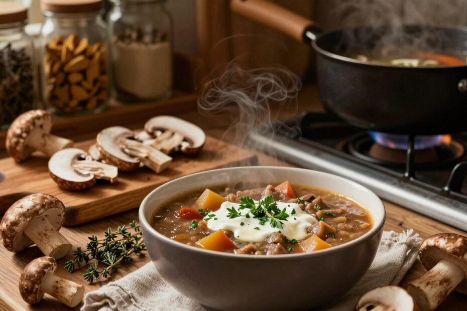 Jak ugotować zupę grzybową