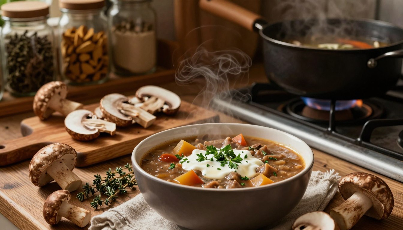 Jak ugotować zupę grzybową